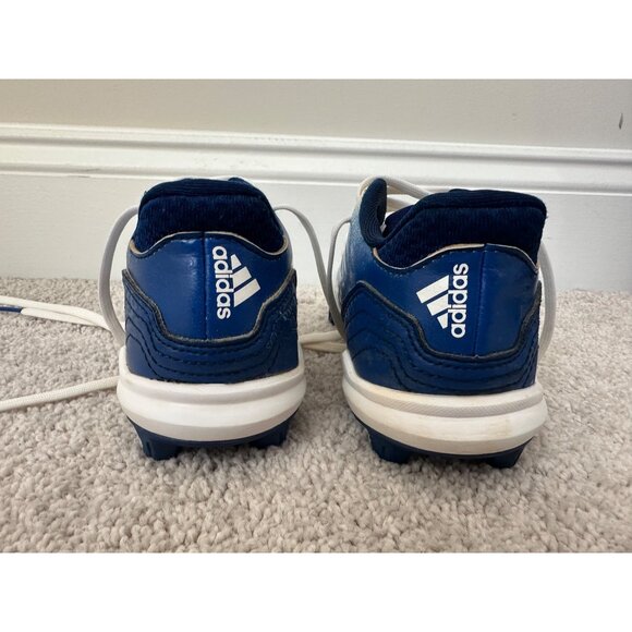 Adidas Icon Blue & White Baseball Cleats Size 1.5 Youth Boys - Picture 6 of 9